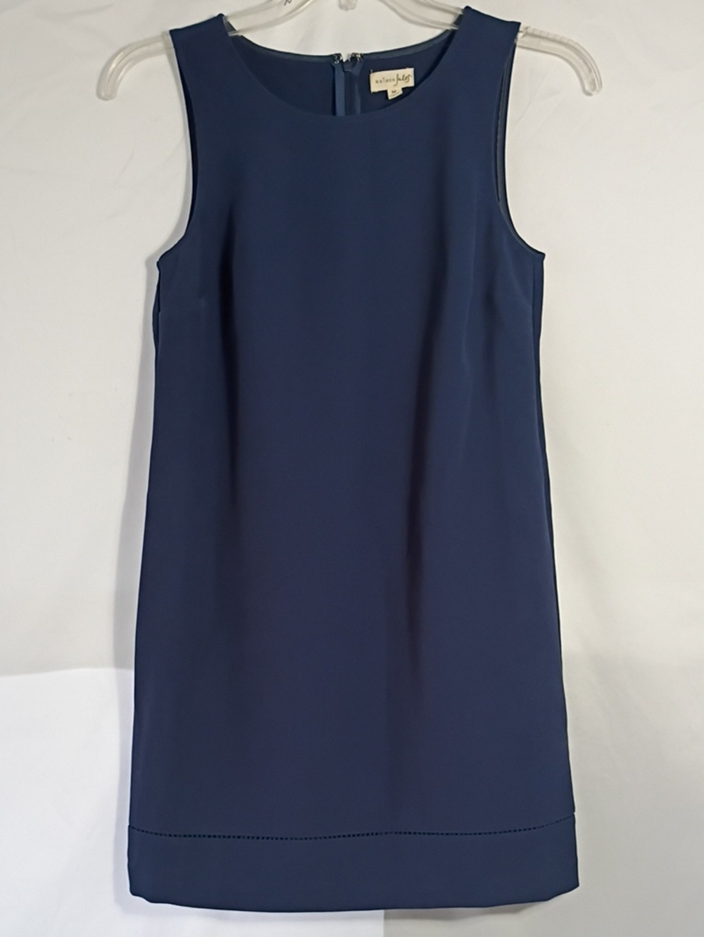 EUC MAISON JULES Retro Dress Sleeveless Wide Stripes Navy Size Large Summer